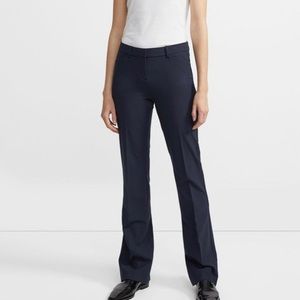 Theory Stretch Wool Relaxed Straight Pant